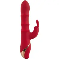 You2Toys Rabbit - Vibrator mit beweglichem Ring (rot)