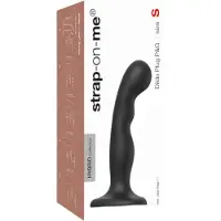 Strap-On-Me P&amp;G S - Gebogenes Saugnapf-Dildo (schwarz)