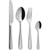 Comas Besteck-Set Chef 24-tlg., Tafelbesteck, Edelstahl 18/10, Silberfarben, 0706