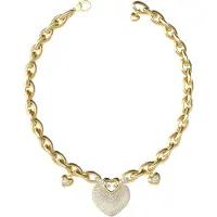 GUESS JUBN05205JWYG Damen-Kette Pavée Herzen Goldfarben