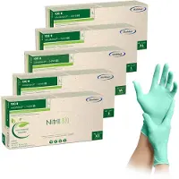 MaiMed Nitril BIO Unt.Handsch.unste.pf Gr.XS grün 100 St Handschuhe