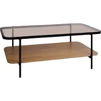 Sweeek Smooky, Kaffeetisch, Rechteckige Form, 4 Bein(e), Braun