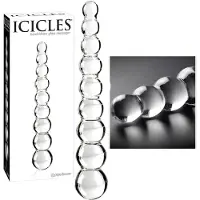 Icicles Glasdildo 'No. 2“ im Kugeldesign | antiallergen, vaginale & anale Stimulation| 1 St Vibrator