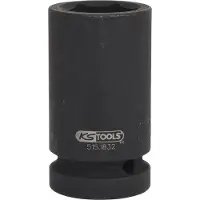 Ks Tools 515.1832, Steckschlüsselbuchse, Schwarz, 1 Kopf/Köpfe, 1", Metrisch, 32 mm
