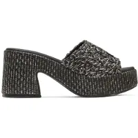 Porronet für Damen. 3172-001 Judtih Leder Sandalen schwarz (41), 5 bis 8 cm, Keine, Lässig