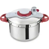 Tefal Clipsominut Perfetct 6L, 6 l, Rot, Edelstahl, 1 Stück(e)