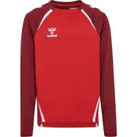 Hummel Hmllead 2.0 Crew Sweat Kids - true red/maroon, Größe:116