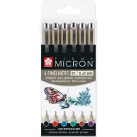 Taidepiste Pigma Micron Fineliner 6er-Set 05 Basic Colours