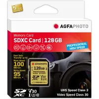 Agfa Sdxc Uhs I 128gb Professional High Speed U3 V30 Speicherkarte