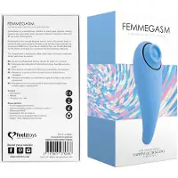 Feelztoys Femmegasm - Wiederaufladbarer 2in1 Klitorisvibrator (Blau)