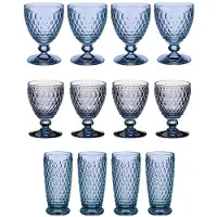Villeroy & Boch Gläser-Set "Wein- & Longdrinkgläser Boston Coloured 12er Set" Spülmaschinenfest