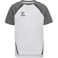 Hummel Hmllead 2.0 Jersey S/S Kids - white/steel gray, Größe:116