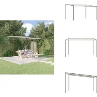 vidaXL Pavillon Weiß 4x4 m 180 g/m² Stoff und Stahl - Pavillons & Partyzelte