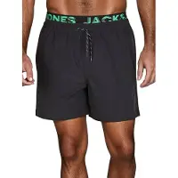 Jack & Jones Badehose Herren lang Badeshorts Doppelter Bund MAUI JJSWIM Andean Toucan M