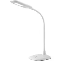 Brilliant flexible LED Schreibtischleuchte NELE in weiß | Tischlampe mit 3-Stufen-Touch-Dimmer | 5W 340 Lumen 6.500 Kelvin | Kunststoff/Metall