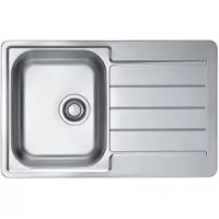 Alveus A1069147, Aufsatzwanne, Rechteckig, Edelstahl, Edelstahl, 1 Becken, Rechteckig