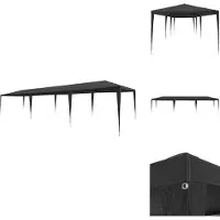 vidaXL Partyzelt 3x9 m PE Anthrazit - Pavillons & Partyzelte