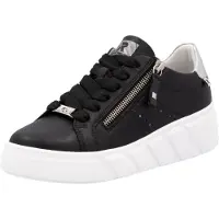 Rieker Schnürhalbschuhe in schwarz, Gr. 42