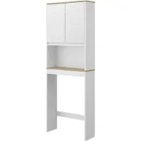 Vicco Toilettenschrank Livia Weiß 60 x 163 cm, Model 50140