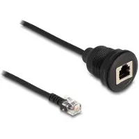 DeLOCK Kabel RJ12 Stecker zu RJ12 Buchse zum Einbau 30 cm sc