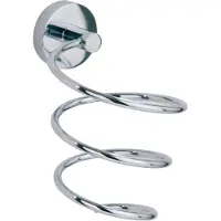 Nie wieder Bohren nwb Föhnhalter Pro 020 P02440 chrom, mit Befestigungstechnik zum Kleben