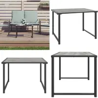 vidaXL Gartentisch Anthrazit 55x40x37 cm Stahl - Gartentisch - Gartentische - Couchtisch - Gartenmöbel