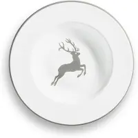 Gmundner Keramik Grauer Hirsch Suppenteller Gourmet (Ø 24cm)