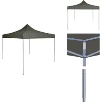 vidaXL Profi-Partyzelt Faltbar 2×2 m Stahl Anthrazit - Pavillons & Partyzelte