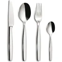 Comas Besteck-Set Malvarosa 24-tlg., Tafelbesteck, Edelstahl, Silberfarben, 6588