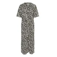 Kaffe Jumpsuit "Damen Overall KAivanna", Damen, Gr. XXL, N-Gr, grau (moonstruck, schwarz graphic), Obermaterial: 95% Polyester Pol. recyc.. 5% Elasthan EL., Overalls Jumpsuit