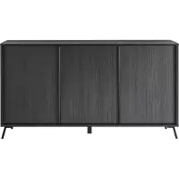 CALICOSY Anrichte CITY in Schwarz - (W) 156 x (H) 84 x (L) 40 cm | Gr.: onesize