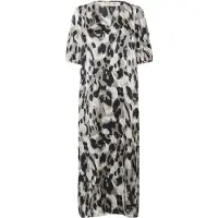 Kaffe Kleid BPaddison Casual fit in Grey Leopard Print | Gr.: XXL