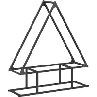 vidaXL Brennholzregal Schwarz 80x25x90 cm Kaltgewalzter Stahl