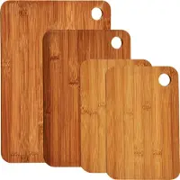 Kesper Schneidebrett, (Set, 4 St.), aus FSC-zertifiziertem dunklen Bambus