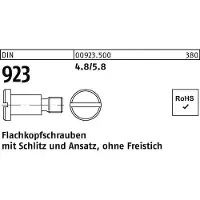 F. REYHER Nchfg. GmbH & Co. KG Flachkopfschraube DIN 923 m.Schlitz/Ansatz M 4 x12 x 6,0 4.8/5.8