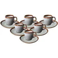 Like. by Villeroy & Boch like. by Lave beige Kaffeetasse mit Untertasse 190 ml 6er Set