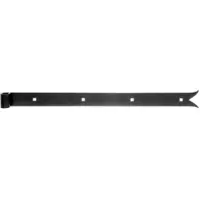 GAH Alberts Alberts Ladenband mit Karpfenschwanz, Stahl, schwarz kunststoffbechichtet, L 500 mm, Rollen-Ø 14 mm