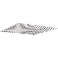 vidaXL Regenbrause Edelstahl 304 40x40 cm Quadrat