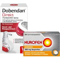 Reckitt Benckiser Deutschland GmbH DobendanDirekt Spray+ Nurofen Schmelztab 1 Set
