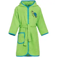 Playshoes Frottee-Bademantel Schildkröte grün 98/104 - grün