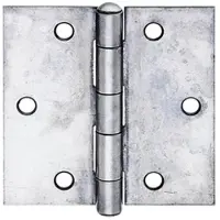 GAH Alberts Alberts Scharnier mit vernietetem Edelstahlstift, Edelstahl, 20 Stück, 60 x 60 x 1,5 mm