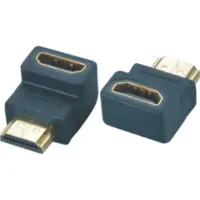 M-Cab HDMI Adapter - 19p A St / 19p A Bu - G - 90 Grad, HDMI, HDMI, Schwarz