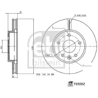 FEBI BILSTEIN Bilstein Bremsscheibe 193002