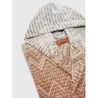 Missoni Bademantel Stone Hooded Unisex Red Multicolor-XL