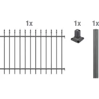 GAH Alberts Alberts "Anbauset Chaussee" Höhe: 100 und 120 cm, Breite: 200 cm, zum Aufschrauben