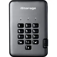 ISTORAGE diskAshur PRO2 256-bit 3TB USB 3.2 secure encrypted hard drive IS-DAP2-256-3000-C-G, 2 TB, 2.5", 3.2 Gen 1 (3.1 Gen 1), 5400 RPM, Schwarz