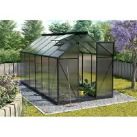 Vitavia Gewächshaus "Triton 7500" inkl. Stahlfundament schwarz 7,5 m² 6 mm HKP