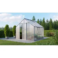 Pergart Vitavia, Aktionsangebot (inkl. 100 Euro Zubehör): Gewächshaus "Meridian 1 6700", aluminium, 6,7 m², 4 mm HKP