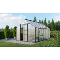 Pergart Vitavia, Aktionsangebot (inkl. 100 Euro Zubehör): Gewächshaus "Meridian 1 11500", smaragd grün, 11,5 m², 4 mm HKP
