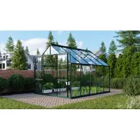 Vitavia Vitavia, Aktionsangebot (inkl. 100 Euro Zubehör): Gewächshaus "Meridian 2 8300", smaragd grün, 8,3 m², 3 mm ESG